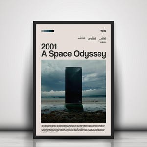 Weltraum-Odyssee | Minimalistisches Filmplakat | Individuelles Filmposter | Vintage Kunstdruck | Individuelles Poster | Wandkunstdruck| Film-Dekor