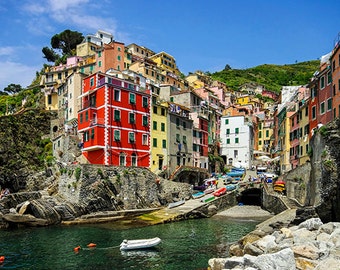 Italy - Cinque Terre - View Riomaggiore - SKU 0114