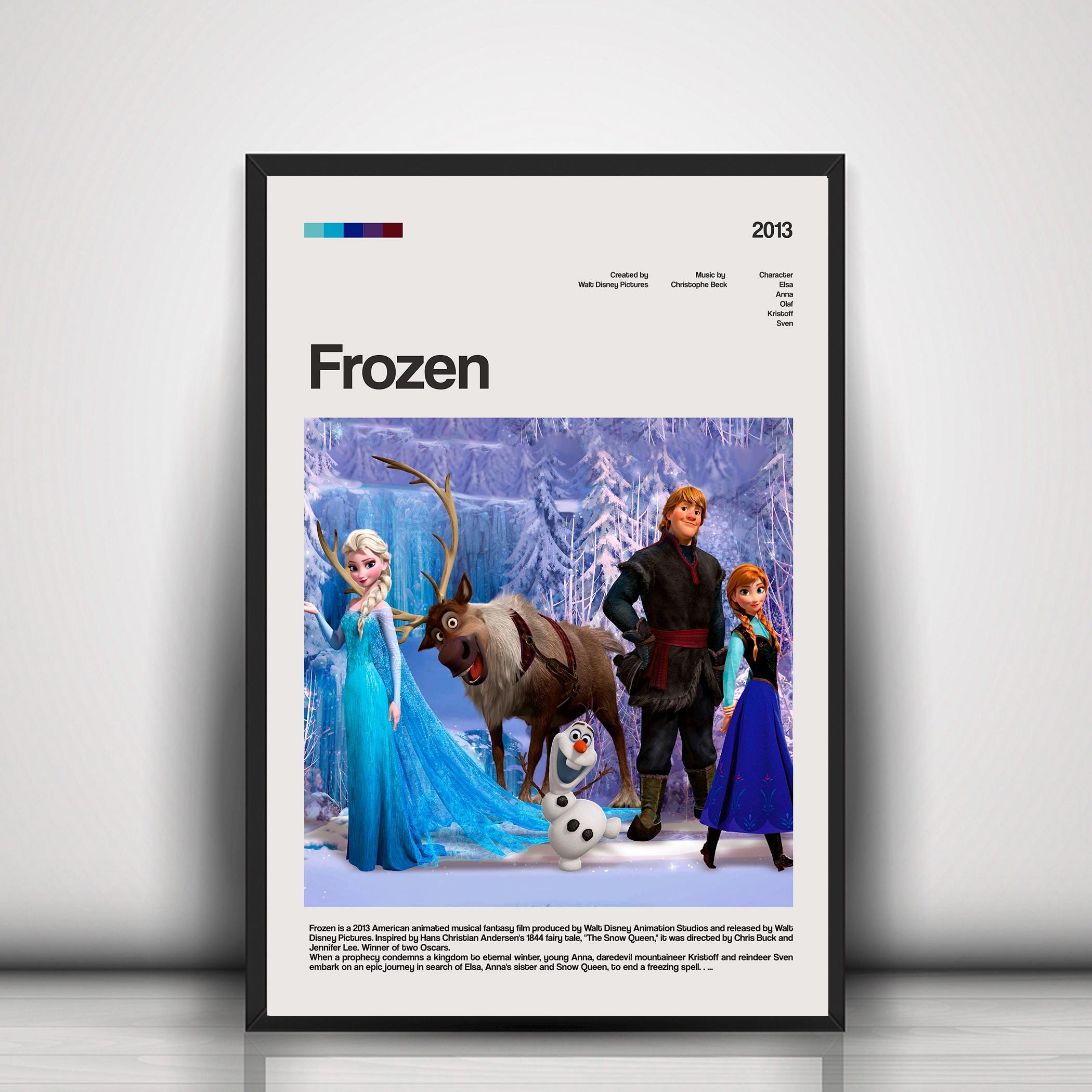 Frozen movie poster - Etsy México, image size:2100x2100