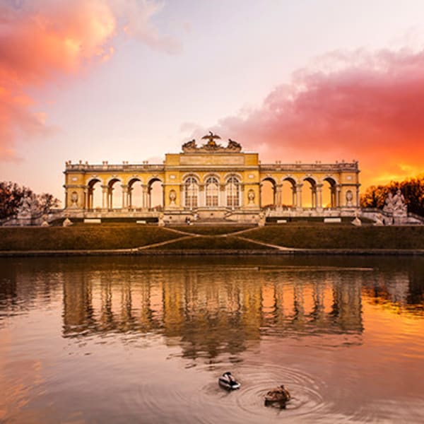 Austria - Vienna - Gloriette at dusk - SKU 0130