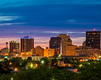 United States - Ohio - Dayton - Skyline at dusk - SKU 0146