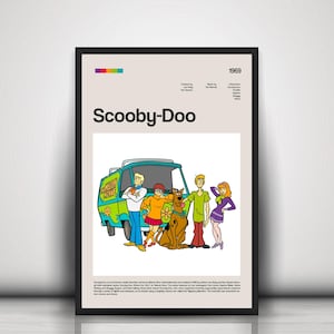 The Scooby-Doo| Minimalist Series Poster | Cartoon Thriller Poster | Comic Art Print | Custom Poster | Wall Art Print |