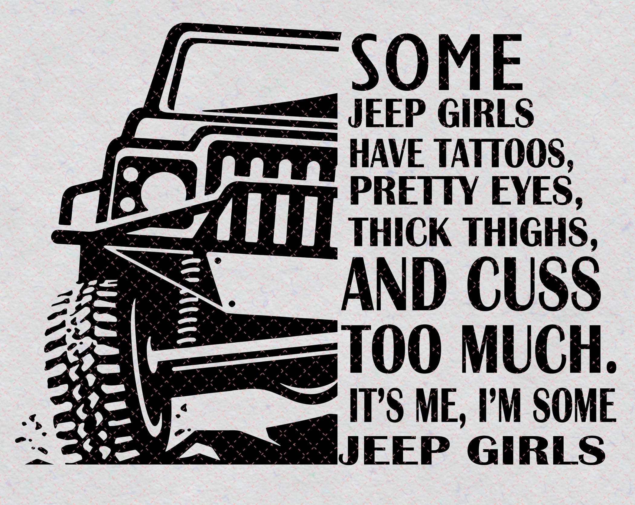 Download Jeep Girl SVG Printable Tattoo Girl Svg Jeep Mom Svg Jeep | Etsy
