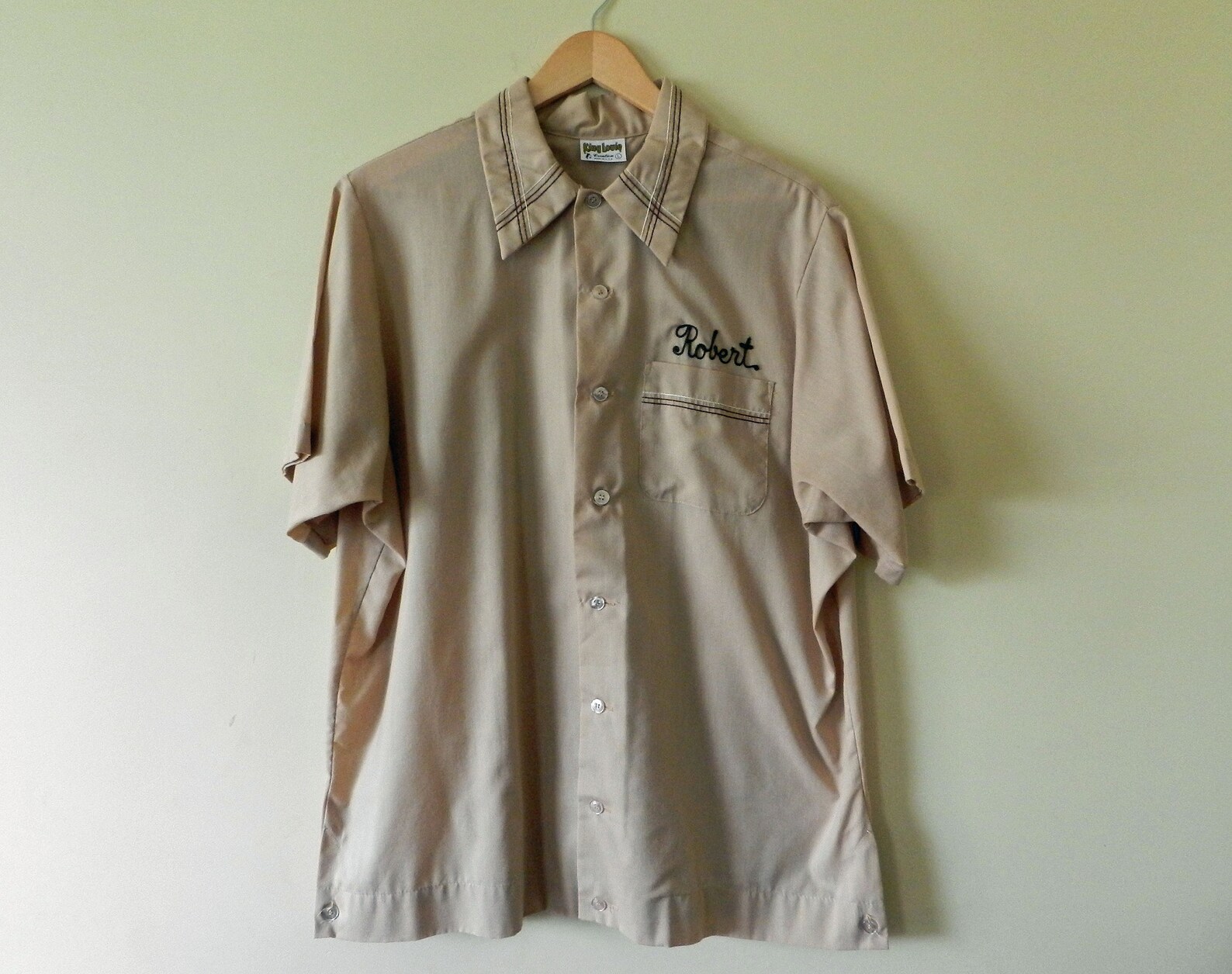 Vintage 1960's Bowling Shirt Men's XL Excellent Etsy