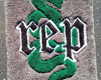 REPUTATION Rep era snake hand tufted decorative rug Swiftie Taylor