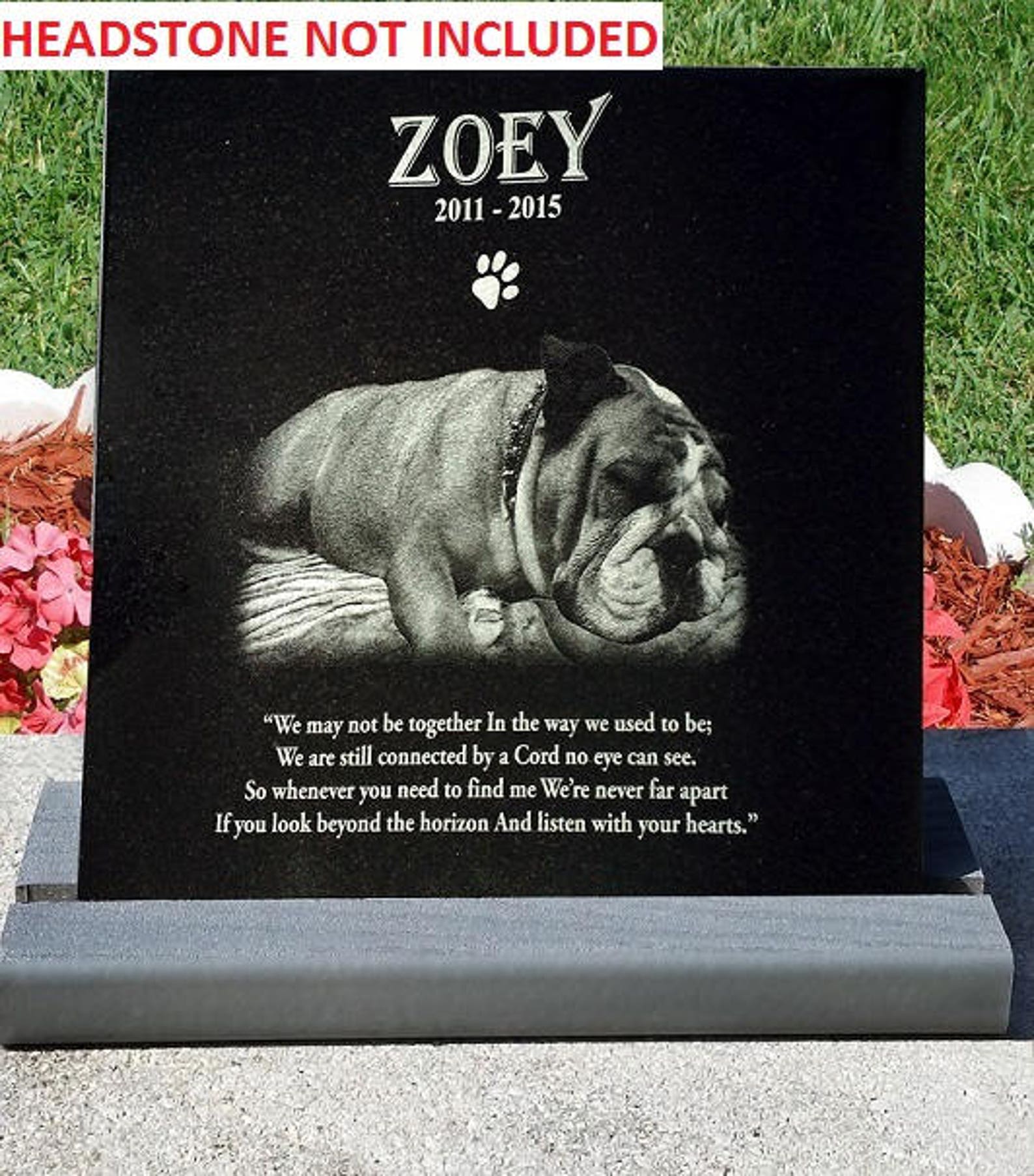 Composite Base for Granite dog tombstone pet headstone pet Etsy