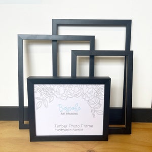 Black Picture Frame 11&quot;x14&quot; / 8&quot;x10&quot; / 6&quot;x8&quot; / A4 / A5