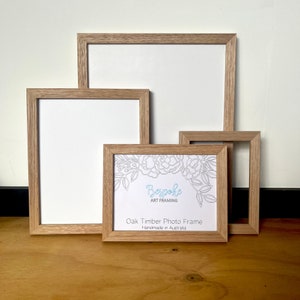 Oak Timber Photo Frame 11&quot;x14&quot; / 8&quot;x10&quot; / 6&quot;x8&quot; / A4 / A5