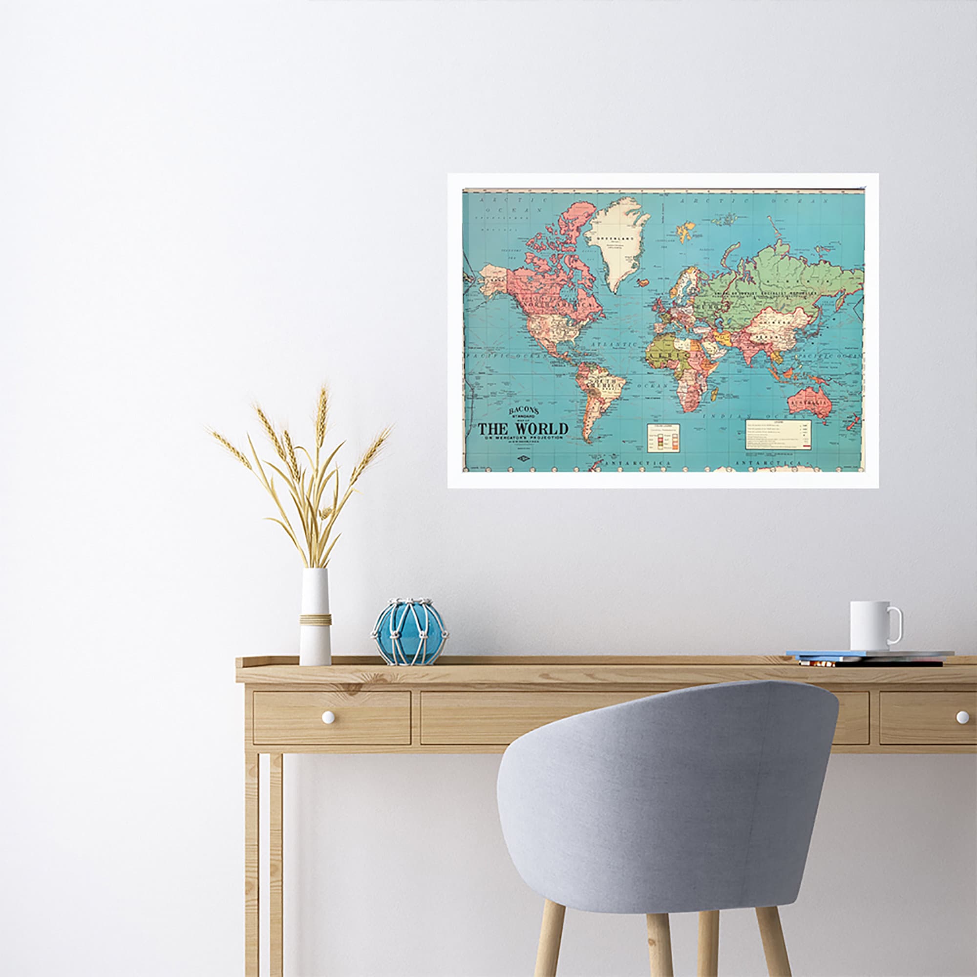 Framed World Map Push Pin Travel Map Wall Art - Etsy