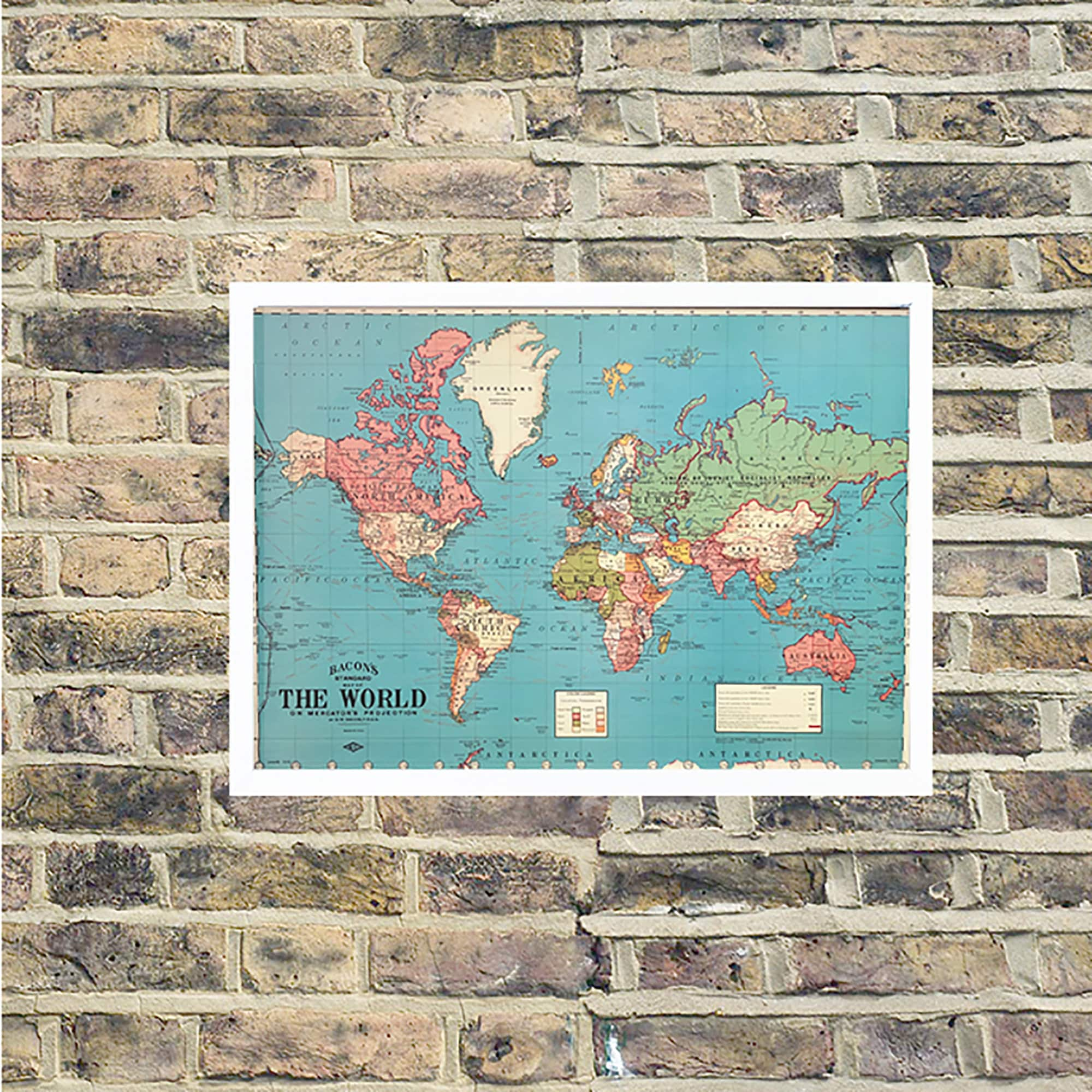 push pin travel map wall hanging