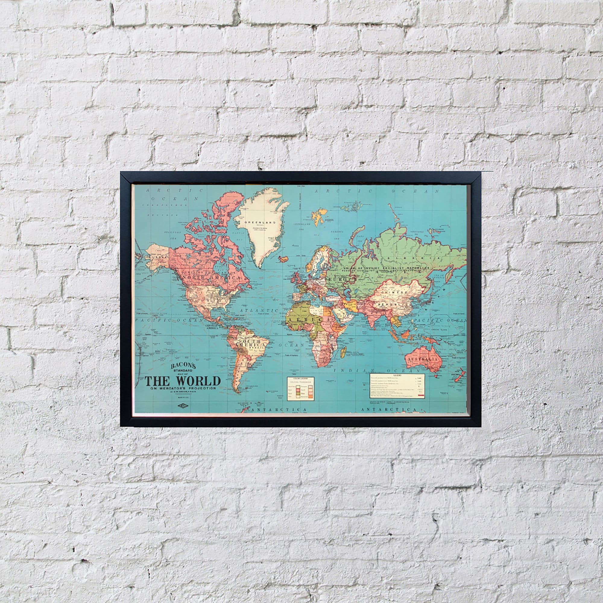 Framed World Map Push Pin Travel Map Wall Art - Etsy