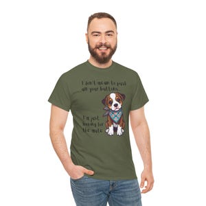 Mute Button Dog Shirt, Funny Dog Tee image 9
