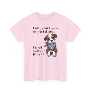 Mute Button Dog Shirt, Funny Dog Tee image 6