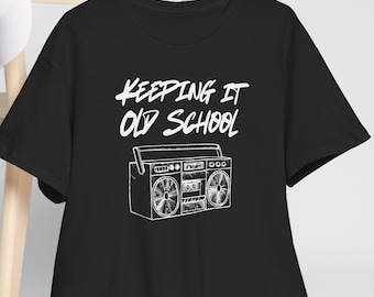 Keeping It Old School Shirt, Retro Boombox Tee