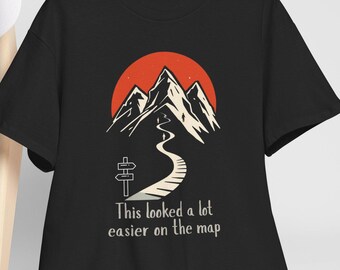 Lustiges Wandern Berg Shirt, Weg Abenteuer Humor T-Shirt