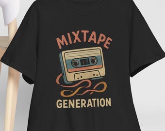 Camiseta Mixtape Generation / Camiseta retro de casete