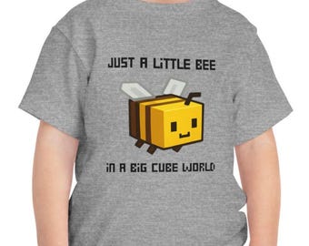 Bee Toddler Shirt: Pixel Art Cube World Tee