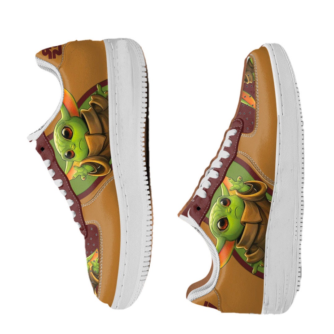 Baby Yoda Af1s Sneakers Custom Shoes Etsy