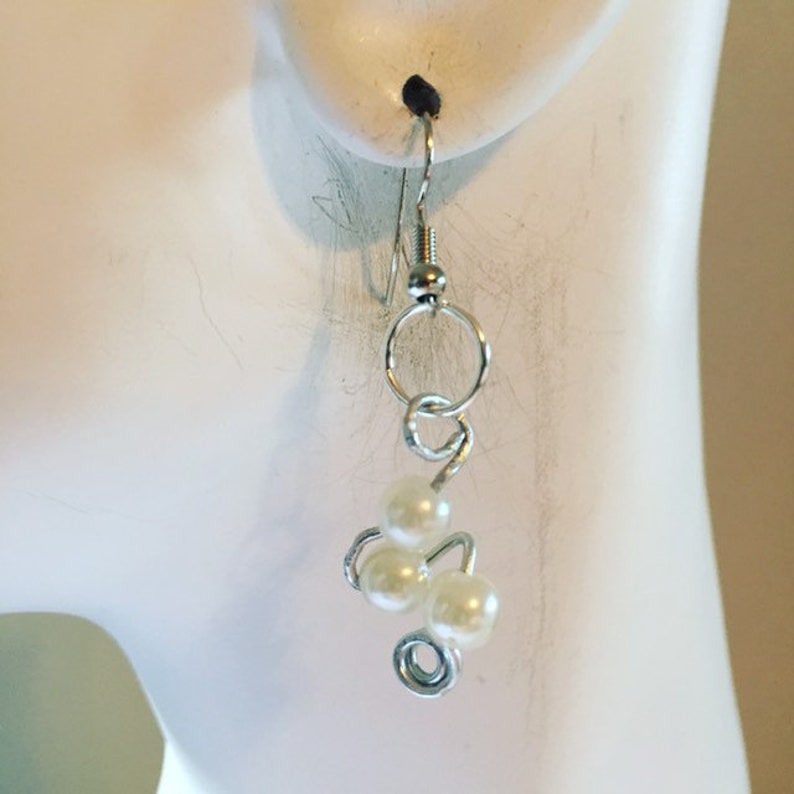 Bonnie Angela CrystalsPearls Curls and Clusters Earrings
