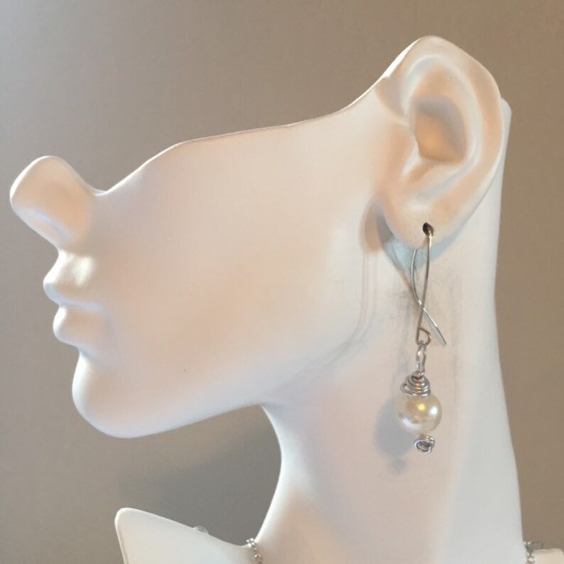 Bonnie Angela CrystalsPearls Curls and Clusters Earrings
