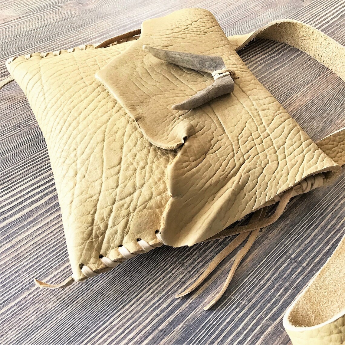 Bison Leder Possibles Bag Mountain Man Crossbody Messenger Etsy