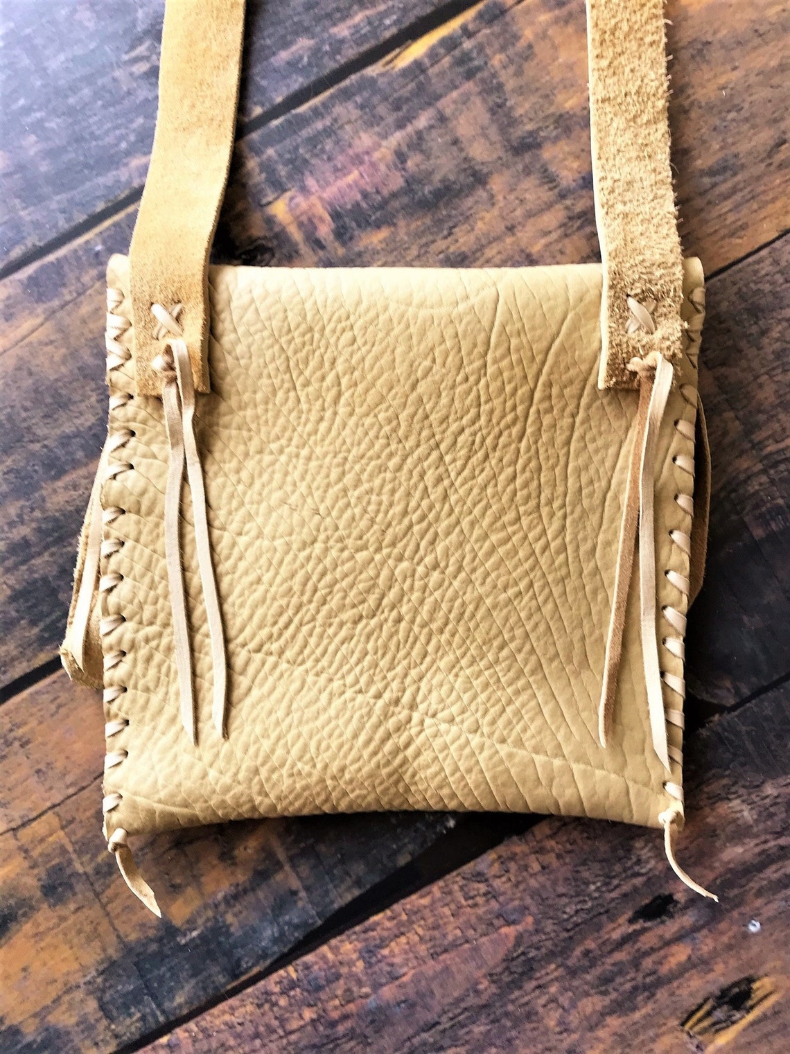 Bison Leather Possibles Bag Mountain Man Crossbody Messenger Etsy