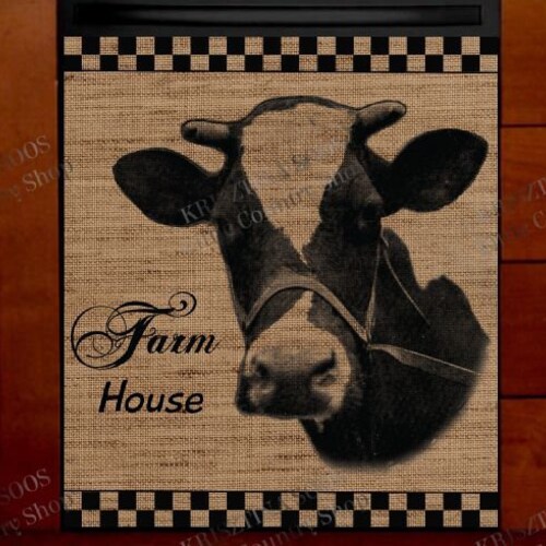 Kitchen Dishwasher Cover Farmhouse Chickens and Etsy