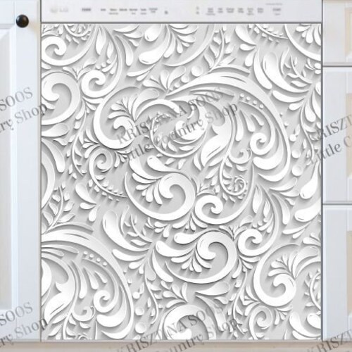 Kitchen Decor Dishwasher Cover Engraving Design Etsy