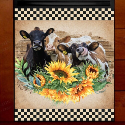 Kitchen Dishwasher Cover Country Farmhouse Wordart Etsy