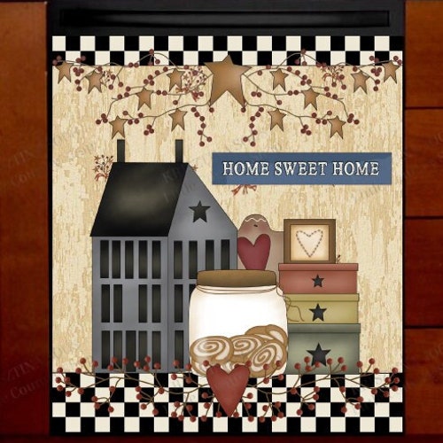 Kitchen Dishwasher Cover Country Farmhouse Barn Wood Etsy