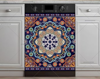Mandala Dishwasher Magnet Cover: Bohemian Kitchen Decor - U.S. duty free!! #nt79