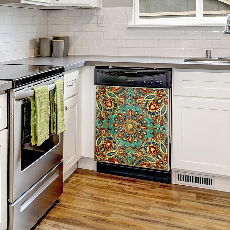 Dishwasher Cover Beautiful Ethnic Mandala Design 7 Etsy