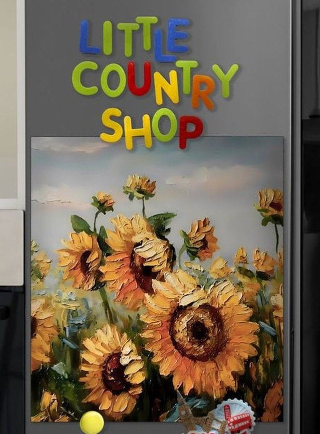Kitchen Dishwasher Cover - Beautiful Summer Sunflowers