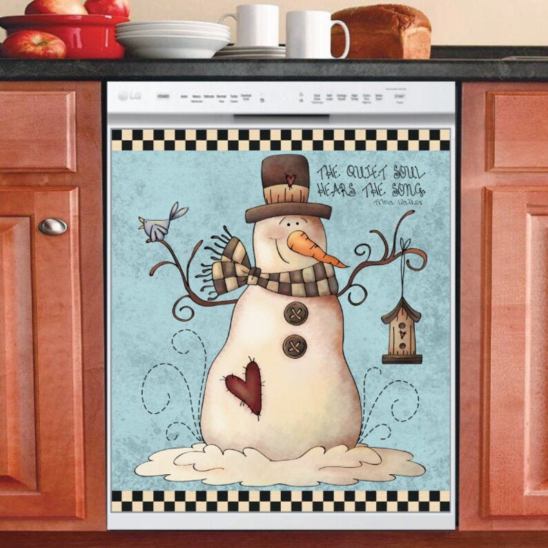 Christmas Holiday Country Decor Kitchen Dishwasher Etsy