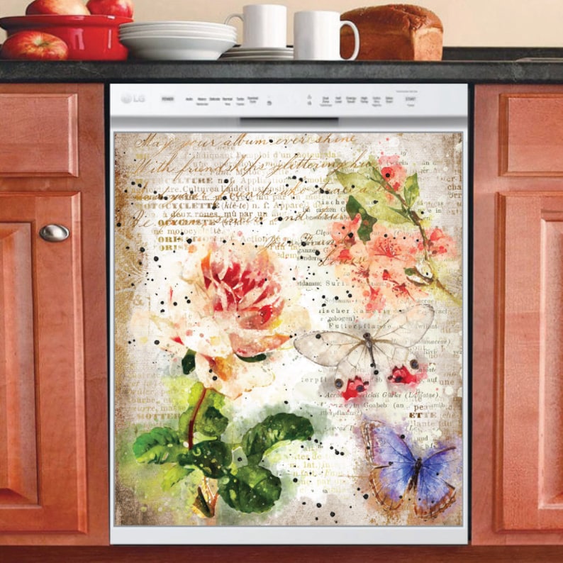 Country Decor Kitchen Dishwasher Cover Beautiful Etsy