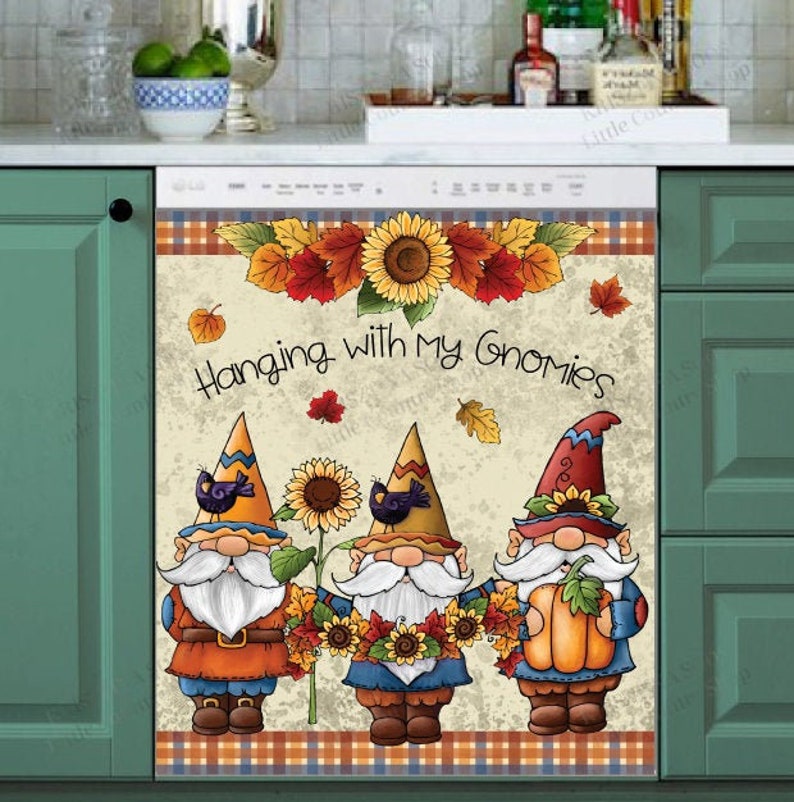 Kitchen Dishwasher Cover Halloween Autumn Fall Etsy