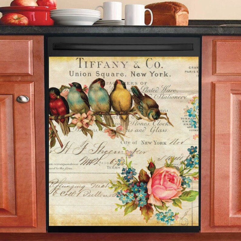Country Decor Kitchen Dishwasher Cover Vintage Etsy