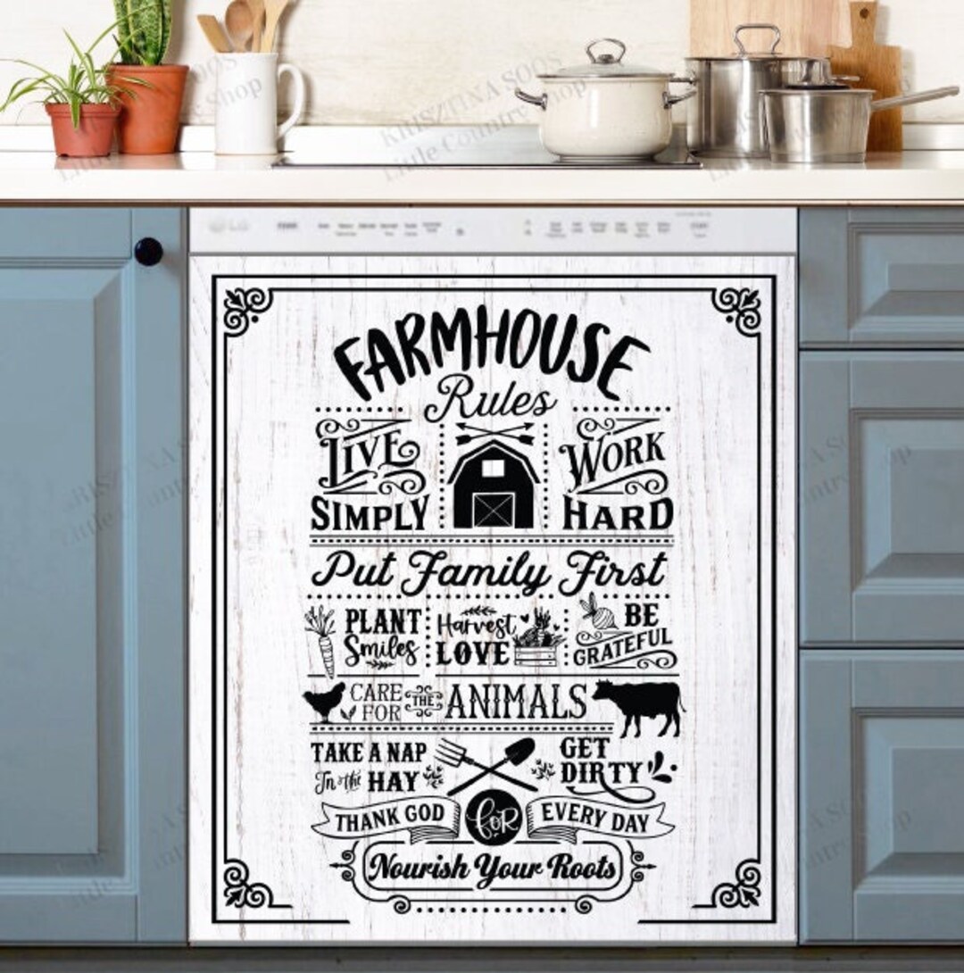 farmhouse dishwasher