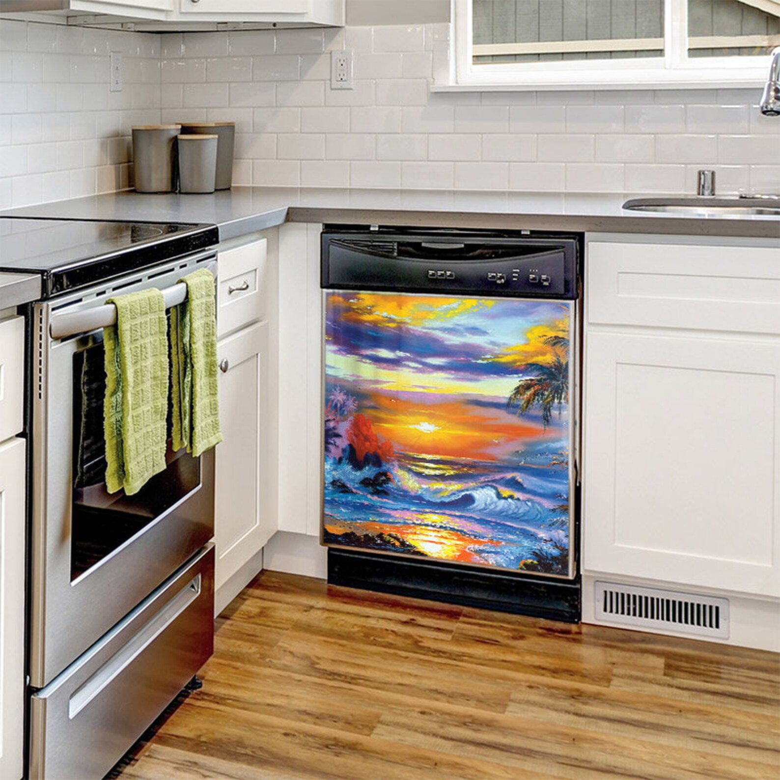 Dishwasher Cover Tropical Sunset over the Sea Etsy