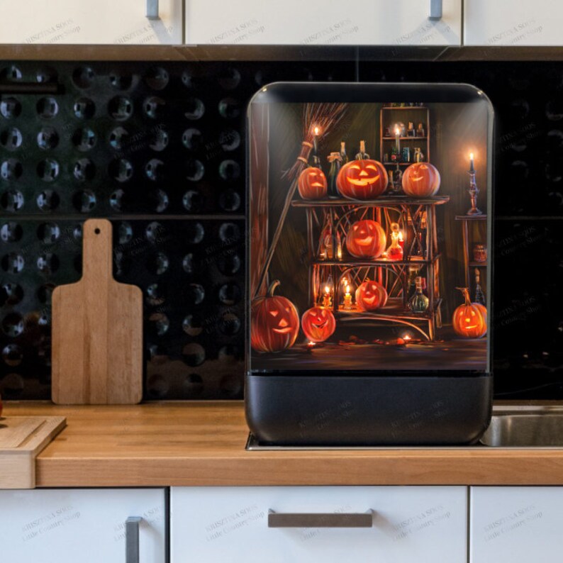 Kitchen Dishwasher Cover Halloween Autumn Fall Etsy