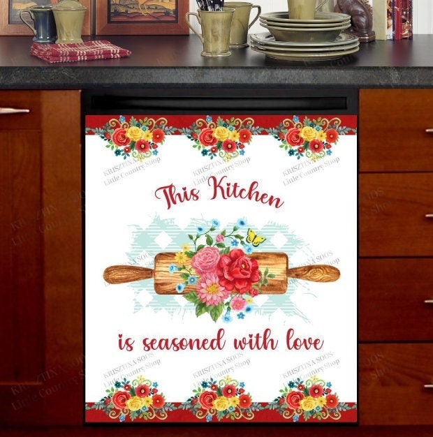 Frontier Woman Kitchen Quotes Dishwasher Cover