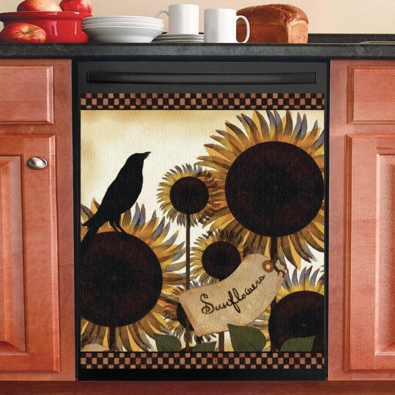 Primitive Barn Star Dishwasher Magnet Sticker, Prim Country