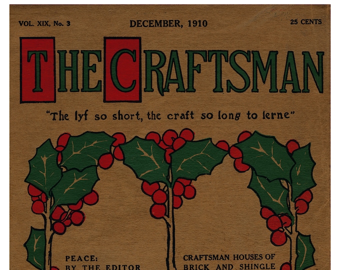 The Craftsman Magazine Covers Poster II