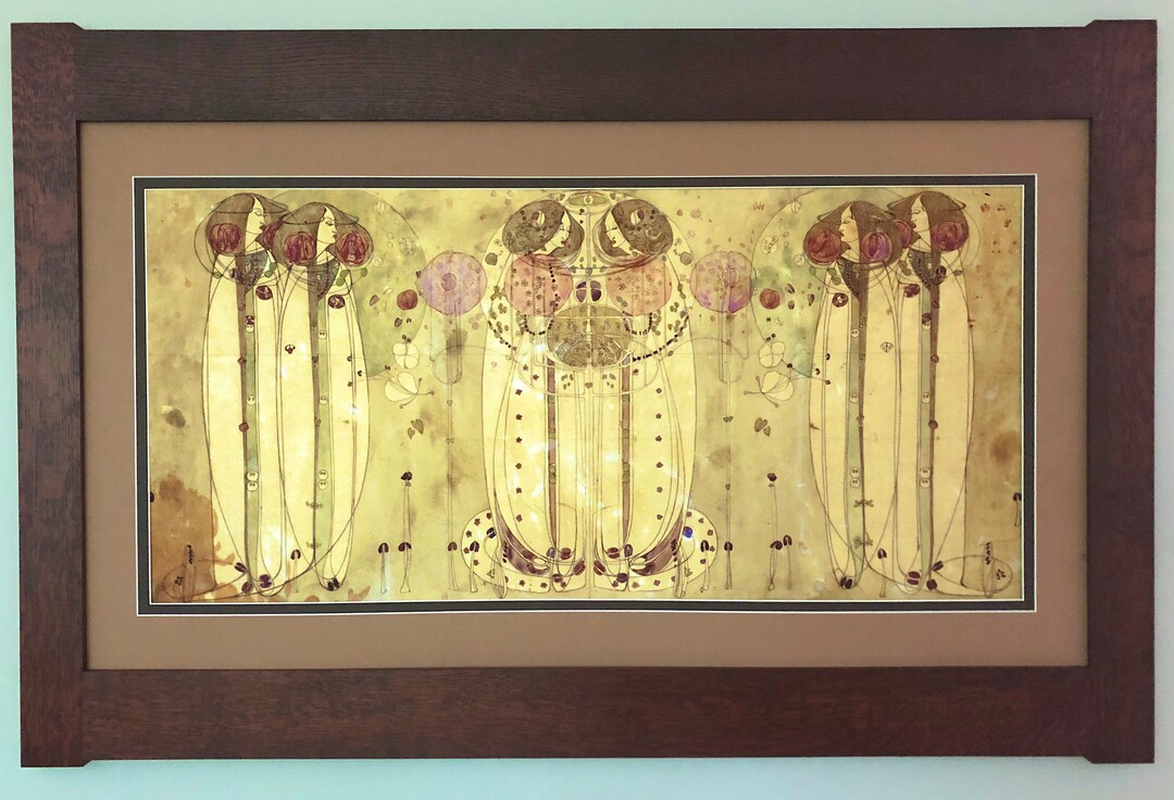 The Wassail Mission Style Framed Art in Quartersawn Oak - Etsy