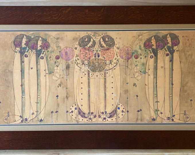 The Wassail Mission Style Framed Art in Quartersawn Oak