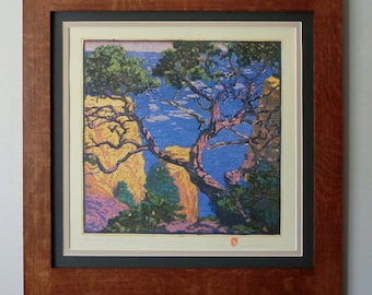 Pinon Grand Canyon Mission Style Framed Art in Quartersawn Oak