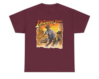 Adventures of Indiana Jones Game Art graphic Tee | Adventure movie poster shirt