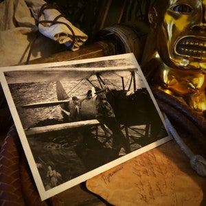 Jock Lindsey and Indiana Jones Peru Expedition Plane 5x7 glossy Photo