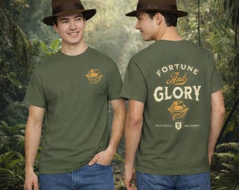 Indiana Jones Fortune and Glory Heavy Cotton Tee Shirt