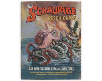 Indiana Jones and the Great Circle: Terrors of the Night "The Terrible Thing from the Depths"  Pulp Magazine | Coloring Book